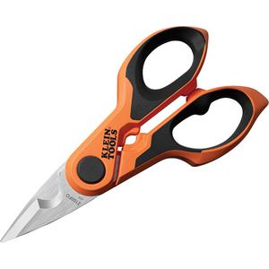 Compact Cable Stripping Electrician Scissors - 6", Cushioned, 0.75", 1.75"