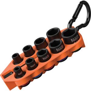 Grab-And-Go Impact Socket Set, SAE - 3/8", Impact, Standard, 10, 6