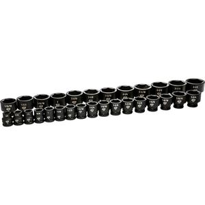 6 Point SAE Socket Set - 3/4", Impact, Standard, 29, Full Lifetime