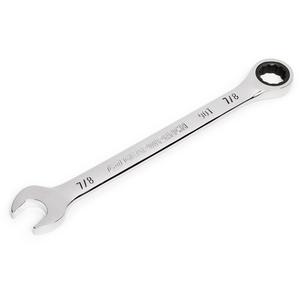 90-Tooth Ratcheting Combination Wrench - 12, 12", 7/8", Chrome, Plain, Full Lifetime