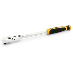120XP™ Locking Flex Head Ratchet with Dual Material Handle - 9", 1/4", Cushion Grip, Full Lifetime