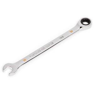 90-Tooth Ratcheting Combination Wrench - 12, 6-5/8", 10 mm, Chrome, Plain, Full Lifetime