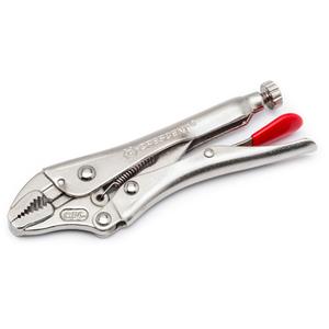 Locking Pliers with Wire Cutter - 7", Curved Jaw, Full Lifetime, 2.2", 0.7", 1"