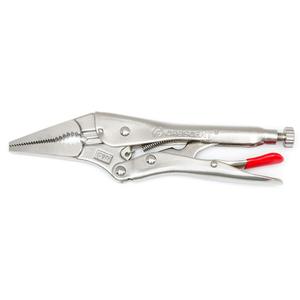 Locking Pliers with Wire Cutter - 9", Long Nose, Full Lifetime, 2.2", 0.7", 2.65"