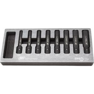 SAE Bit Impact Socket Set - Hex, 8, 3/8"; 7/16"; 1/2; 9/16; 5/8"; 11/16"; 3/4"; 7/8", DXS, Manganese Phosphate, Chrome-Molybdenum Steel, 6