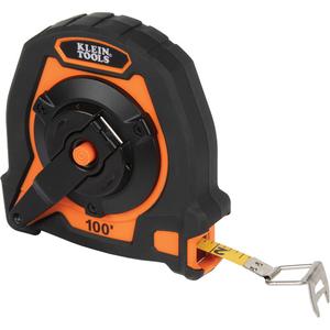 Closed Reel Long Tape Measure - 100', 10 mm, Imperial, 1/8"