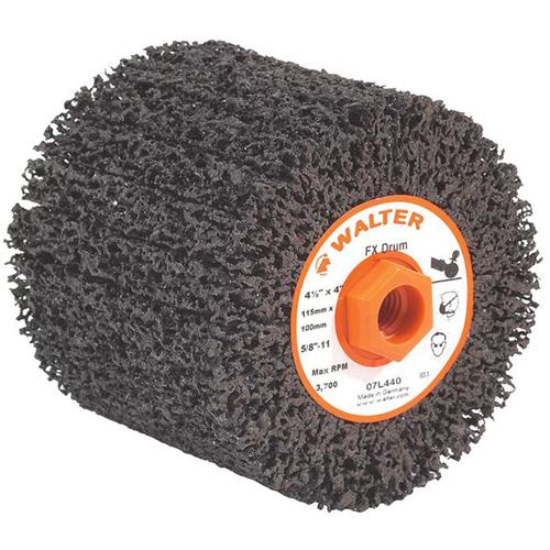 FX™ Cleaning & Finishing Drum - 4-1/4", 4", Coarse, 5/8"-11, 3800