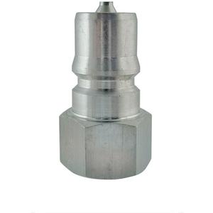 Hydraulic Quick Coupler - Plug - Stainless Steel, 1/4", 1/4" NPT, 2000, Hydraulic fluids, Vacuum, Steam, Gases, Paint, Compressed Air, Liquids, Grease/Oil