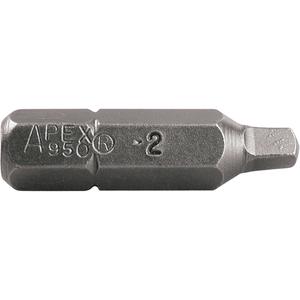 Insert Bits - Square, 1/4", 0, 1"