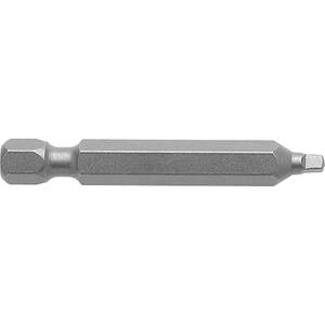 1/4" Square Recess Power Bits - Square, 1/4", #2, 1-15/16"