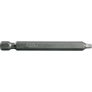 1/4" Square Recess Power Bits - Square, 1/4", #0, 1-15/16"