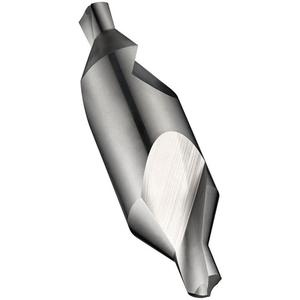 Bright Finish Combined Drill & Countersink - High Speed Steel, 4 mm, 0.1575", 10 mm, 60°, 118°, 55 mm