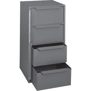 Truck Tool Storage Cabinet - 12-5/8 x 12-1/8 x 24-1/2, Grey, Gloss powder coat, Steel