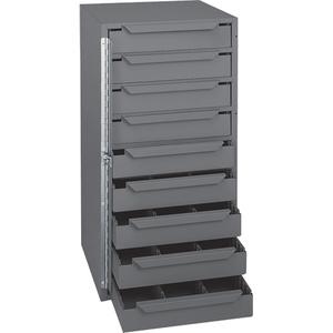 Truck Tool Storage Cabinet - 12-5/8 x 12-1/8 x 24-1/2, Grey, Gloss powder coat, Steel