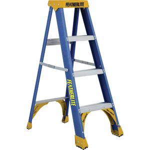 Industrial Duty Stepladders (6300 Series) - 4', 5', 6', 8', Fibreglass, 250 lbs., 18.75", 28.625", 1, 1, 17 lbs., 23", 46"