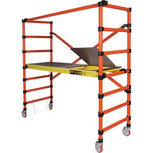 Mobile Work Scaffolding - Speedy Mobile Scaffolding - Fibreglass, 78", 79-1/2"