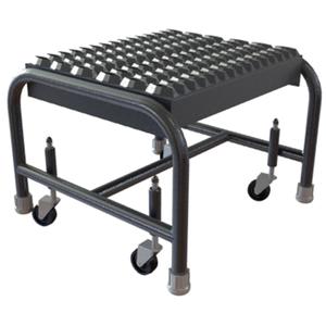 Rolling Ladder - 1, 10", 14", 16", Aluminum, Ribbed, 16", 16", 14", No