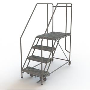 Mobile Work Platform - Steel, 4, 40", 35", 24", Serrated, 24", 62", 24", 50