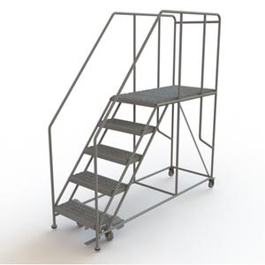 Mobile Work Platform - Steel, 5, 50", 47", 24", Serrated, 24", 83", 23", 50
