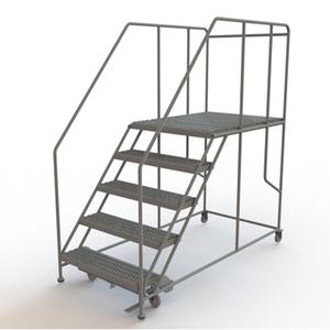 Mobile Work Platform - Steel, 5, 50", 48", 36", Serrated, 36", 83", 36", 50