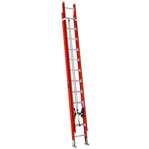 Multi-Section Extension Ladder - 21', Fibreglass, 300 lbs., 18.50", D, 1A, 1A, 24', Red