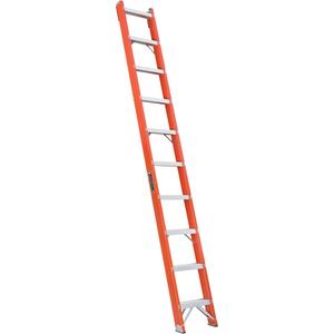 FH1000 Series Industrial Heavy-Duty Shelf Ladders - 10', Fibreglass, 300 lbs., 15.25", D, 1A, 1A, 15 1/4", 15 1/4"