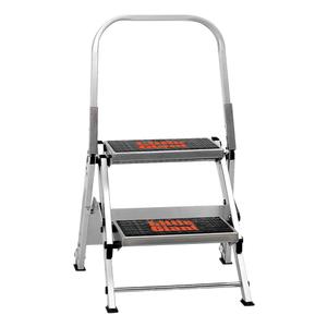 Safety Stepladder - 1.5', Aluminum, 300 lbs., 19", 24", 1A, 1A, 2