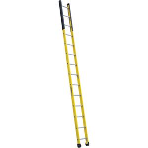 Single Manhole Ladder - 14', Fibreglass, 375 lbs., 14.50", Round, 1AA, 1AA