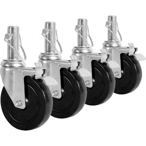 Set of Casters for Scaffolding - 5", 3/4