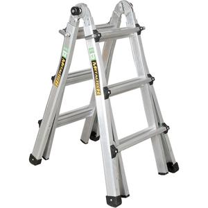 Telescoping Multi-Position Ladder - 13', 1.916', Aluminum, 300 lbs., 2.916' - 9.75', 1A, 1A, 19, 22.25" x 7.75" x 42.75", 14'4" (Calculated with a 5'9" Person with a Vertical Reach of 12"