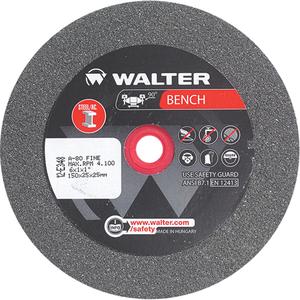 Bench Grinding Wheels - 6", 1", 1", Fine/80, 4100, 1