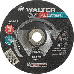 Allsteel Xtra™ Depressed Centre Grinding Wheel - 4-1/2", 5", 6", 7", 9", 1/8", 7/8", 13300, 27, A-30-AS