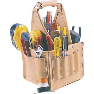 Electrical & Maintenance Tool Pouches - Beige, Leather, 17, Multiple Tool Holder