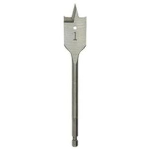 Flat Boring Bit - 7/16", 6", 1/4" Hex