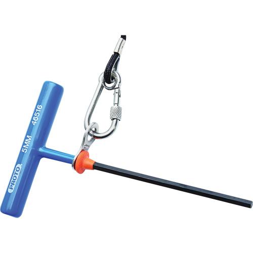 Hex Key - Metric - 6", 2.5 mm, T Handle, Hex, 3", Black Oxide