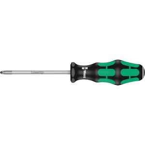Pozidriv Screwdriver - #2, 4", Round, Plastic, 8-1/8", Round