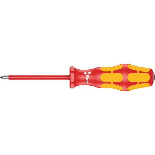 Phillips insulated screwdriver # 1 - 1000 V, 7", Philips, #1, Plastic, 3-1/8", Round