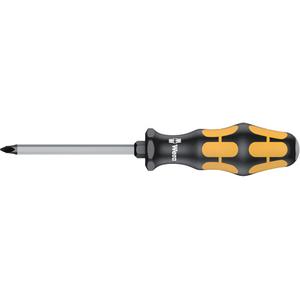 Pozidriv Screwdriver - #2, 4", Hex, Plastic, 8-1/16", Pozidriv