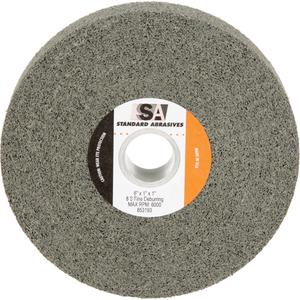 Standard Abrasives™ Deburring Wheel 853193 - 6", 1", Fine, 1", Silicon Carbide, Centre Hole, 8, 6000 RPM