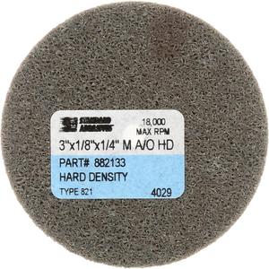 Standard Abrasives™ Unitized Wheel - 3", 1/4", Fine, 1/4", Aluminum Oxide