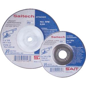 Saitech Ultimate Performance™ Grinding Wheel - 4", 1/4", 3/8", 13500, 27, Aluminum Oxide