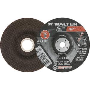 HP™ Depressed Centre Grinding Wheel - 4", 1/4", 3/8", 27, A-24-HPS