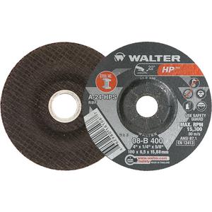 HP™ Depressed Centre Grinding Wheel - 4", 1/4", 5/8", 27, A-24-HPS