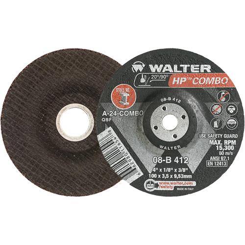 HP Combo™ Depressed Center Combination Wheel - 4", 1/8", 3/8", 27