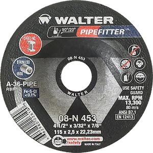 PIPEFITTER™ Grinding Wheel - 4-1/2", 3/32", 7/8", 13300, 27, A-36-PIPE