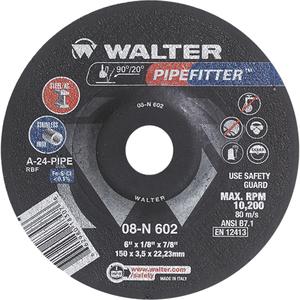 PIPEFITTER™ Grinding Wheel - 7", 1/8", 7/8", 8600, 27, A-36-PIPE