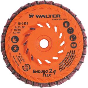 Enduro-Flex 2-in-1™ Flap Disc - 80, 4-1/2", 5/8"-11, Ceramic, 7/32"