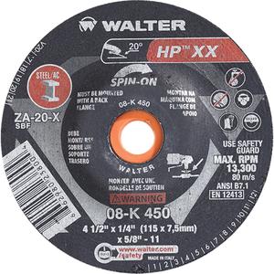 Double-X™ Depressed Centre Grinding Wheel - 4-1/2", 1/4", 5/8"-11, 13300, 27S, A-20-X