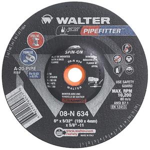 PIPEFITTER™ Grinding Wheel - 6", 5/32", 10200, 27, Aluminum Oxide