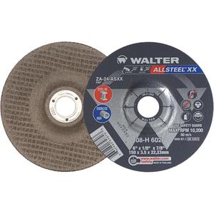 Depressed Centre Grinding Wheels - Allsteel™ XX - 6", 1/8", 7/8", 10200, 27, Zirconia Alumina, 24